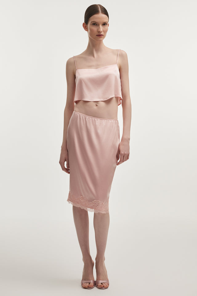 NAIA MIDI SKIRT PINK