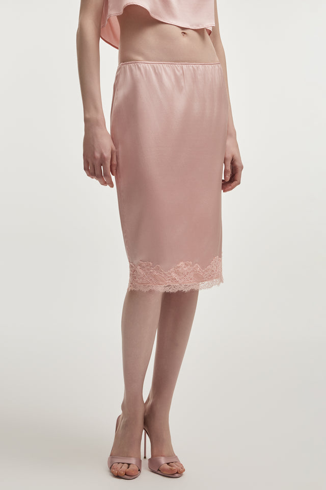 NAIA MIDI SKIRT PINK