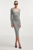 ANASA DRESS GREY