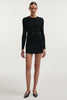 FEMME KNITTED MINI DRESS BLACK