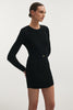 FEMME KNITTED MINI DRESS BLACK