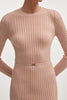 FEMME KNITTED MINI DRESS PINK