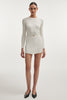 FEMME KNITTED MINI DRESS WHITE