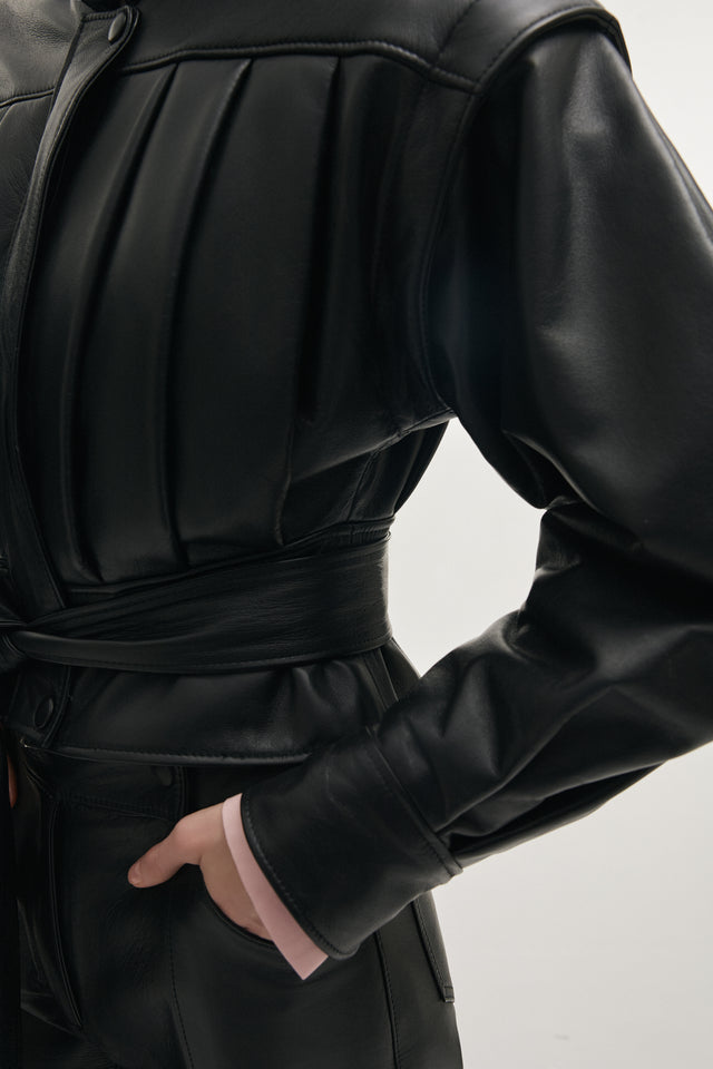 TEMPEST LEATHER JACKET BLACK