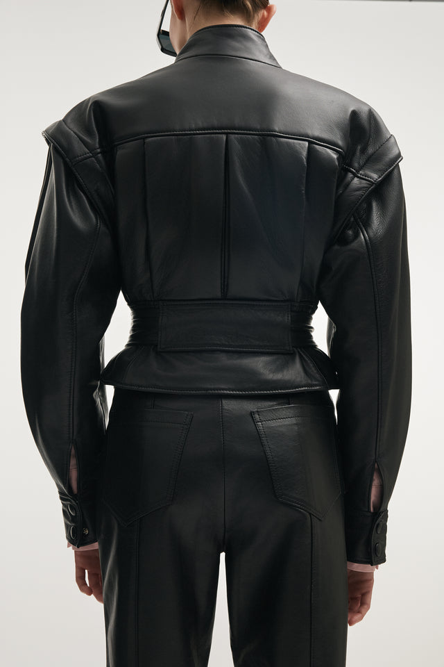 TEMPEST LEATHER JACKET BLACK