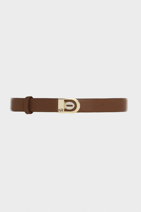 REI LEATHER BELT DOUBLE SIDED M/W BROWN