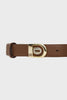 REI LEATHER BELT DOUBLE SIDED M/W BROWN