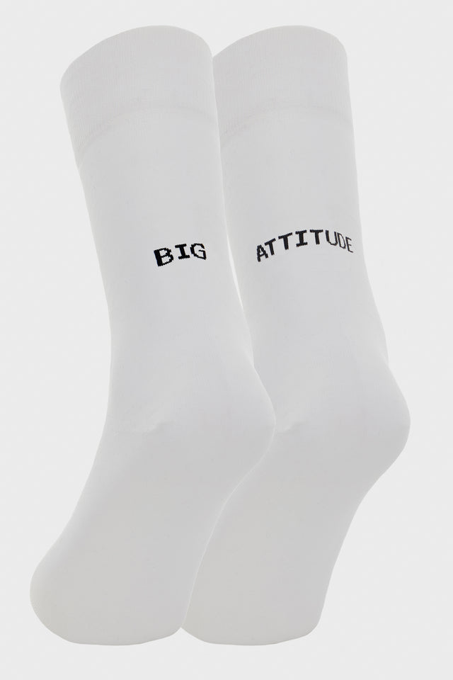 BIG ATTITUDE SOCKS WHITE