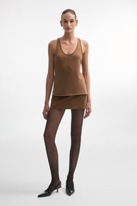 WHITNEY TOP BROWN