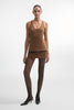 WHITNEY TOP BROWN