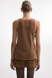 WHITNEY TOP BROWN