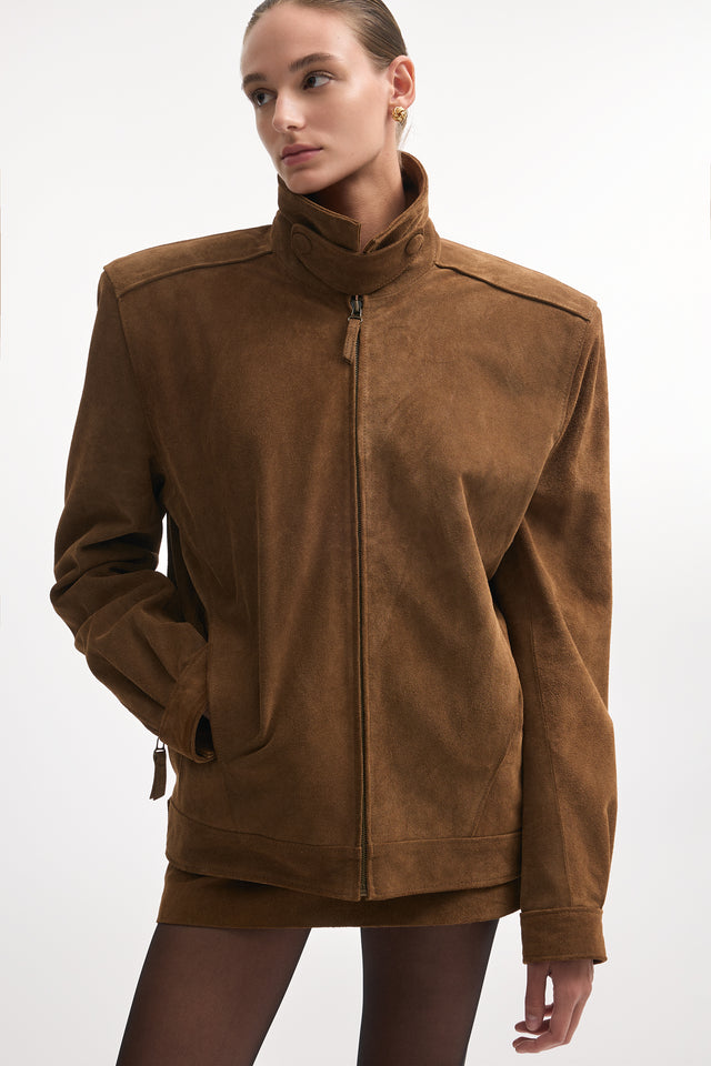 GUARDIAN LEATHER JACKET BROWN