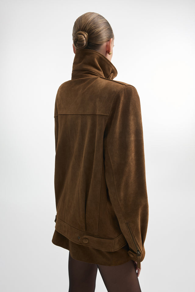GUARDIAN LEATHER JACKET BROWN