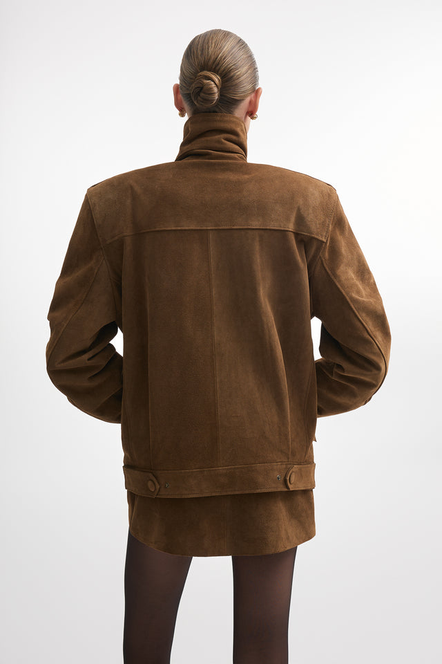 GUARDIAN LEATHER JACKET BROWN