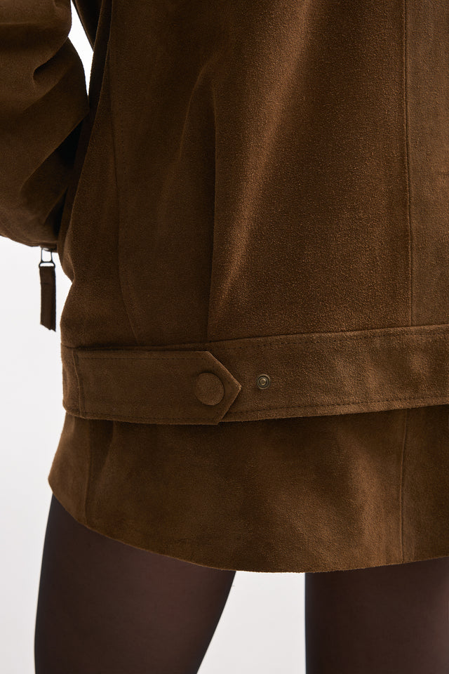 GUARDIAN LEATHER JACKET BROWN