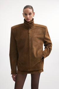 GUARDIAN LEATHER JACKET BROWN