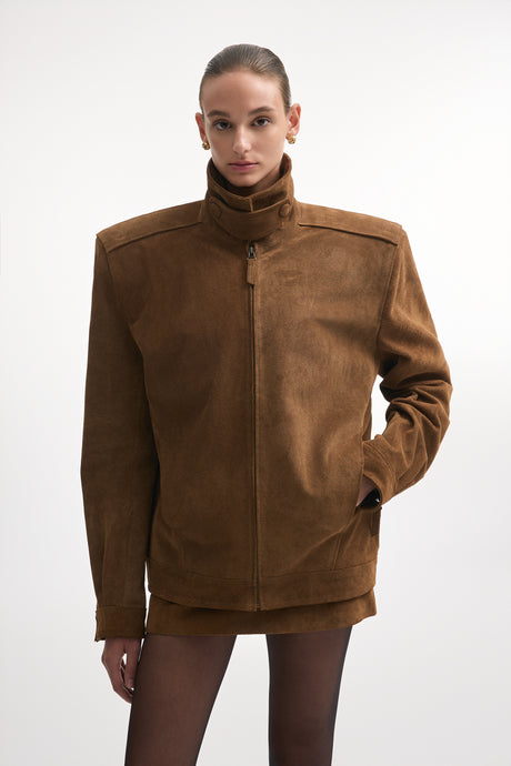 GUARDIAN LEATHER JACKET BROWN