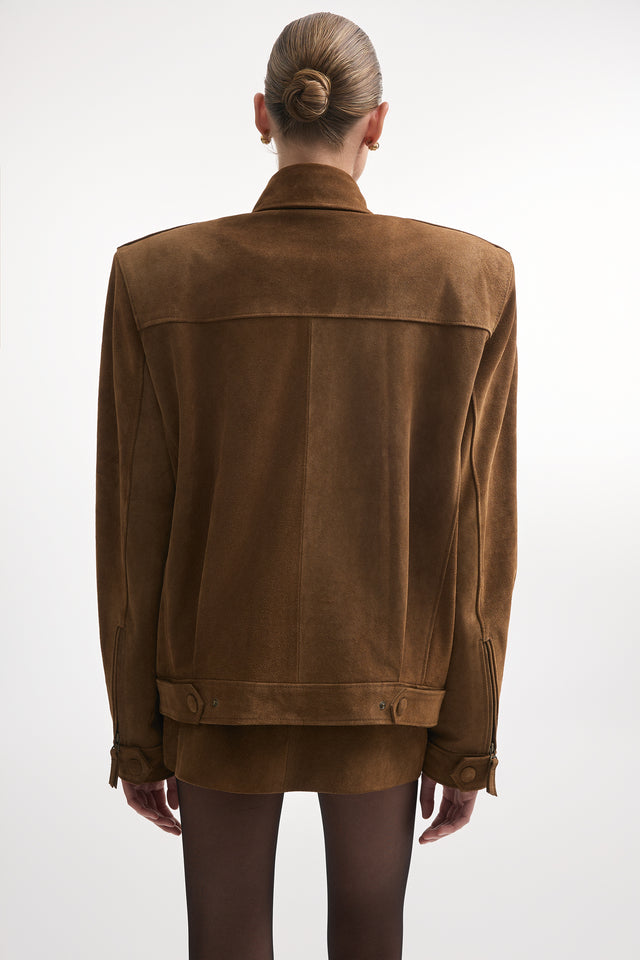 GUARDIAN LEATHER JACKET BROWN
