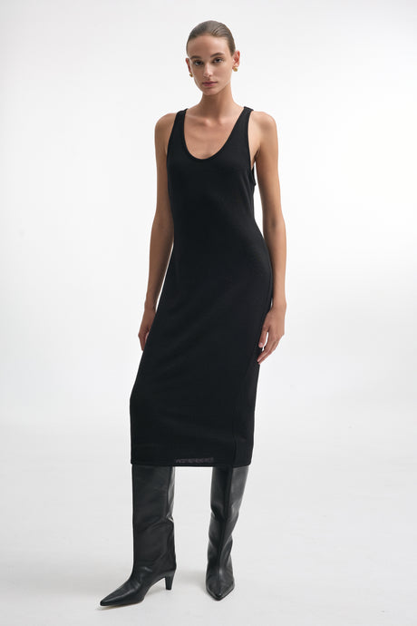 WHITNEY SLEEVELESS DRESS BLACK