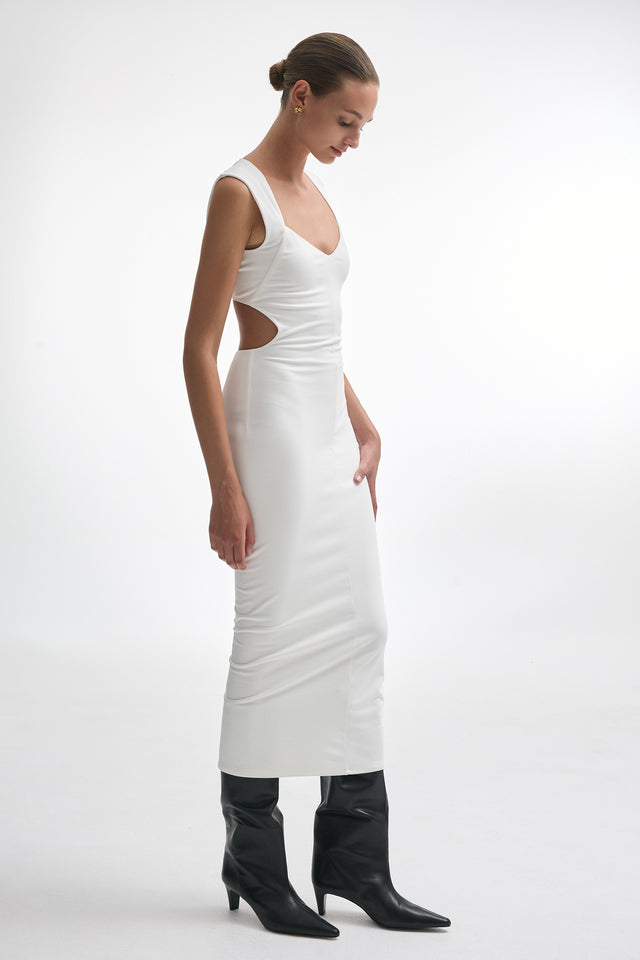 BROOKE DRESS OFFWHITE