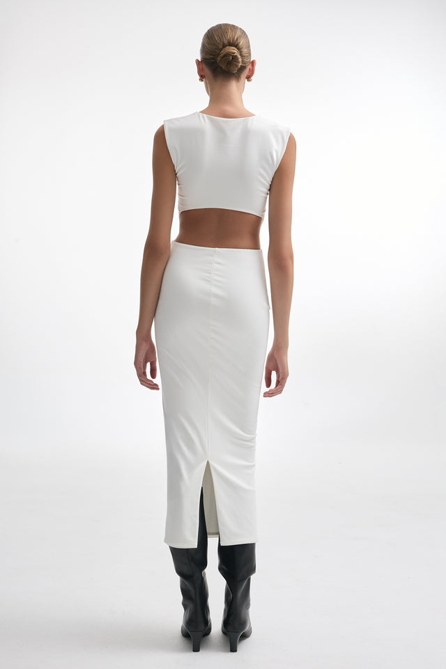 BROOKE DRESS OFFWHITE