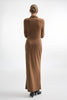 WHITNEY LONG SLEEVE DRESS BROWN