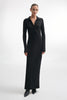 WHITNEY LONG SLEEVE MAXI DRESS BLACK