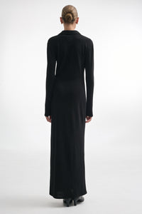 WHITNEY LONG SLEEVE MAXI DRESS BLACK