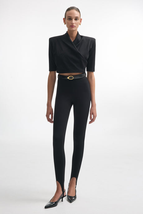 MELANIE CROP TOP BLACK