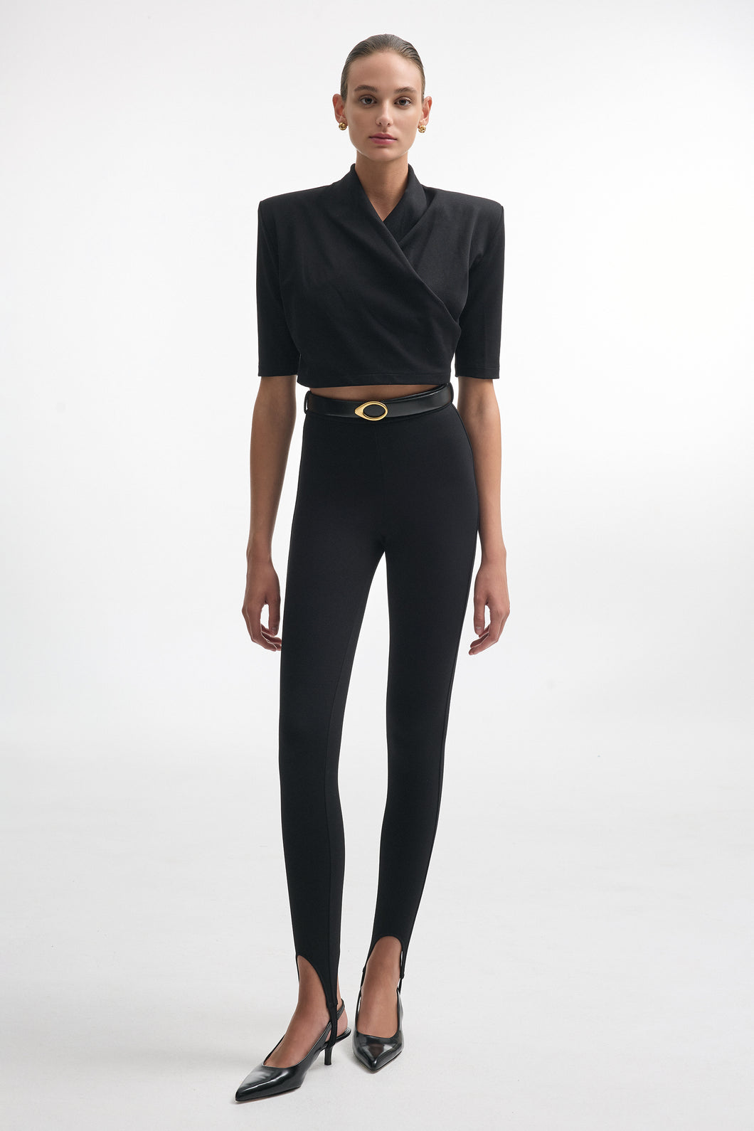 MELANIE CROP TOP BLACK