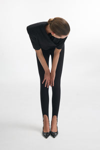 MELANIE CROP TOP BLACK