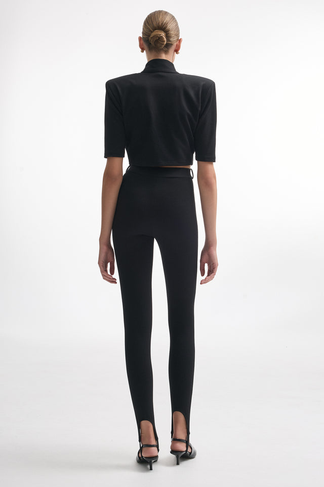 MELANIE CROP TOP BLACK