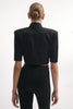 MELANIE CROP TOP BLACK