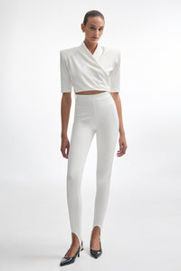MELANIE CROP TOP OFF WHITE