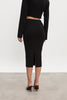 HEAVEN KNITTED MIDI SKIRT BLACK