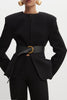 ZOE LEATHER BELT RUSTIC BLACK