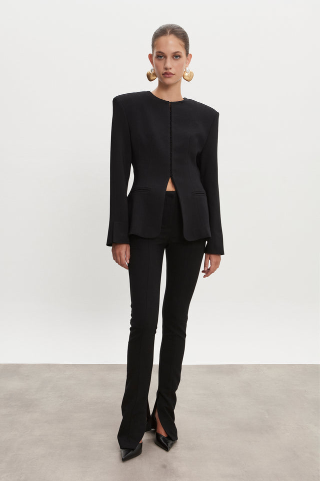 HOURGLASS SKINNY TROUSERS BLACK