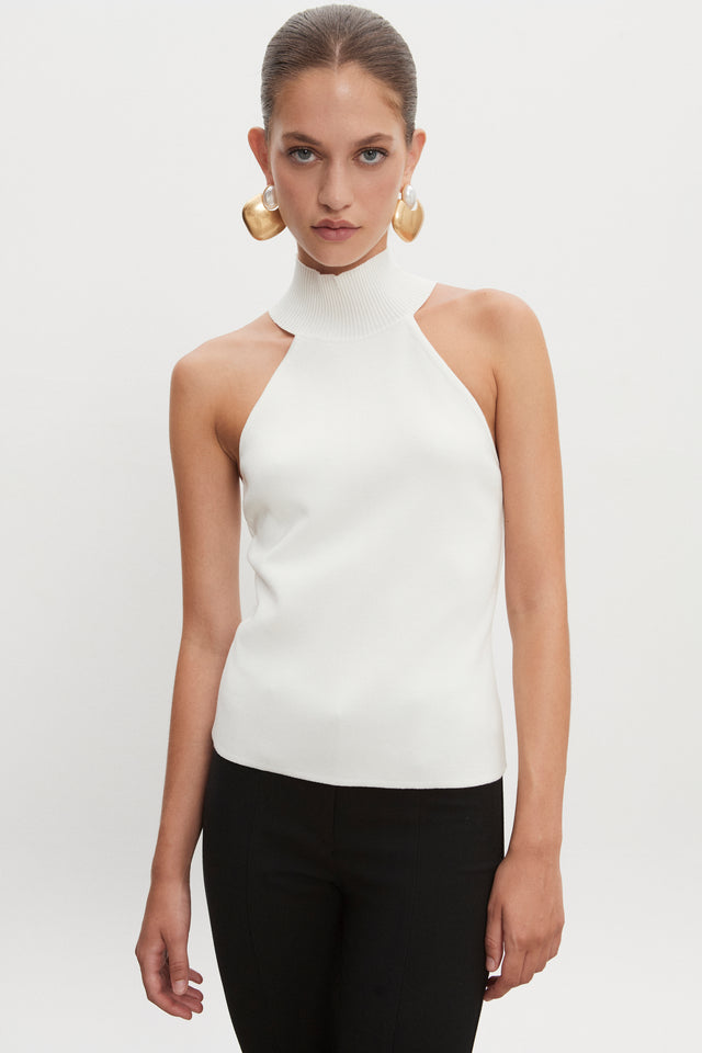 HEAVEN KNITTED TOP OFF WHITE