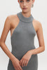 EVA KNITTED MIDI DRESS GREY