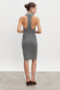 EVA KNITTED MIDI DRESS GREY