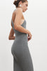 EVA KNITTED MIDI DRESS GREY