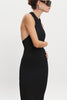 EVA KNITTED MIDI DRESS BLACK