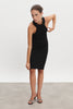 EVA KNITTED MIDI DRESS BLACK