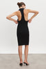 EVA KNITTED MIDI DRESS BLACK