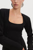 HEAVEN KNITTED MINI DRESS BLACK