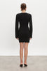 HEAVEN KNITTED MINI DRESS BLACK
