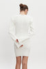 HEAVEN KNITTED MINI DRESS OFF WHITE