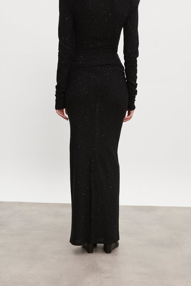 MAGNETIC KNITTED MAXI SKIRT