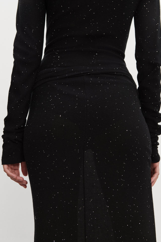 MAGNETIC KNITTED MAXI SKIRT