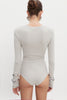MAGNETIC KNITTED BODYSUIT GREY